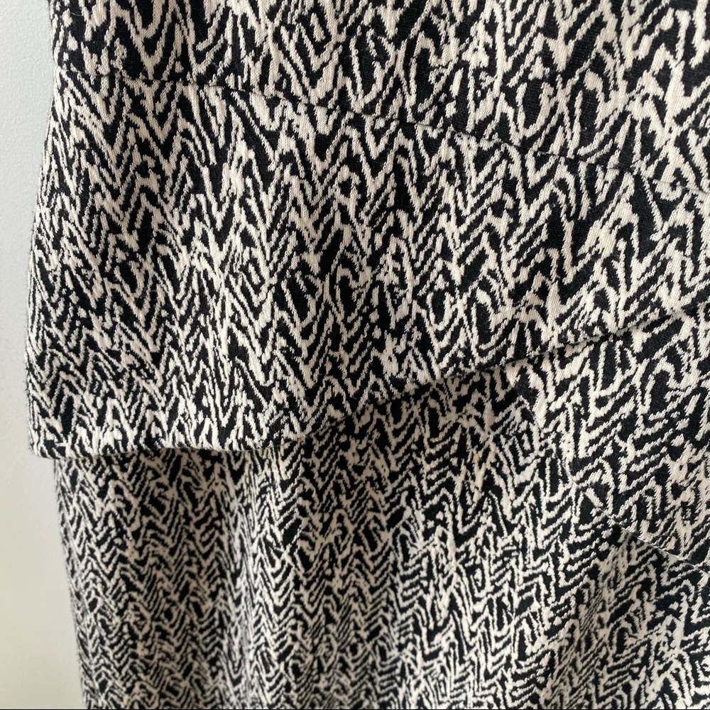 calvin klein black + ivory knit dress - Picture 5 of 8